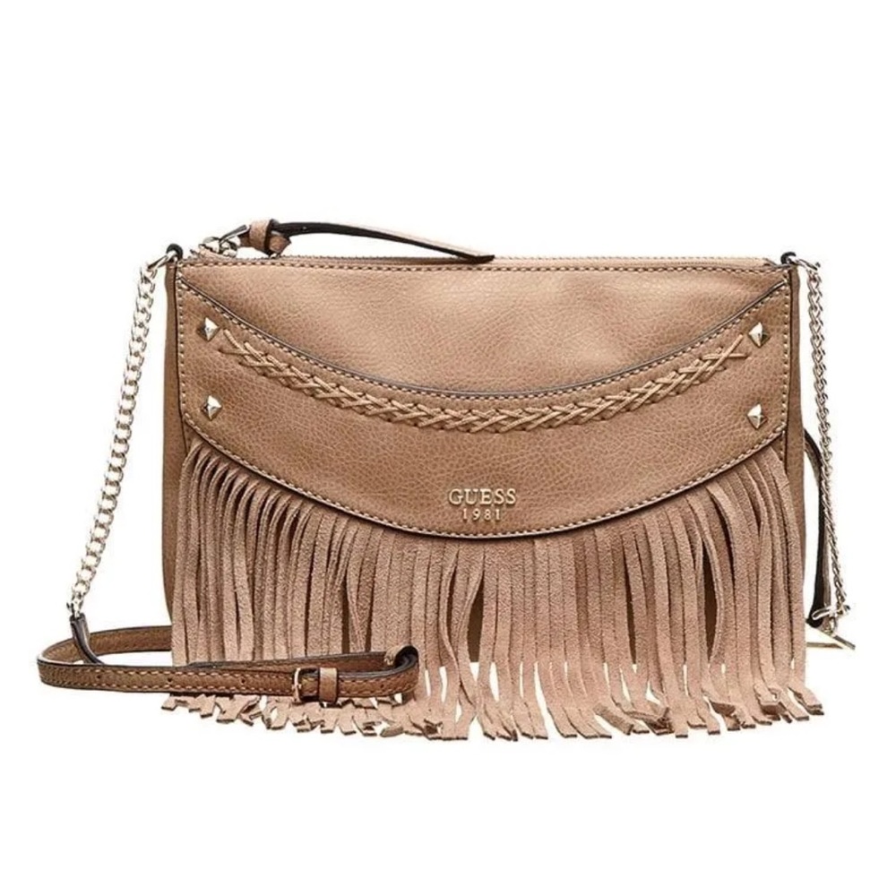 Guess crossbody fringe purse